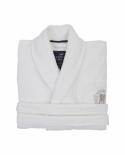 Lexington Hotel Collection Velour Robe, Badrock White