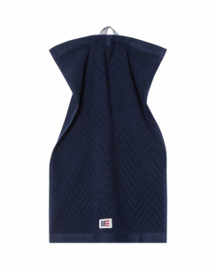 Lexington Herringbone Handduk 30x50 cm Dress Blue 2-p