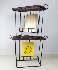Maze Minnie Mae Sidobord med bricka Black/Dark Ash