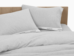 Calvin Klein Classic Logo Örngott 50x60 cm Heathered Grey (2-pack)