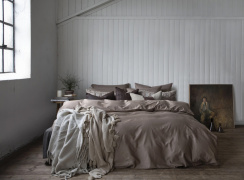 Borås Cotton Cloud Påslakanset Sand 150x210 cm