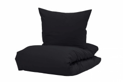 Borås Cotton Cloud Påslakanset Black 150x210 cm