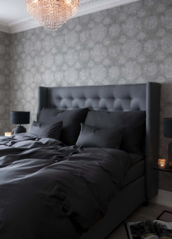 Borås Cotton Cloud Påslakanset Black 150x210 cm