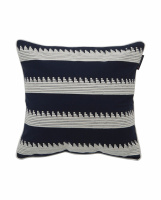 Lexington Embroidery Striped Sham Kuddöverdrag Blue/White