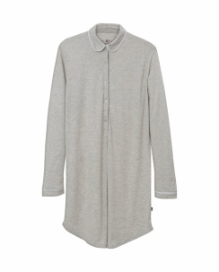 Lexington Ava Jersey Nightshirt Light Gray