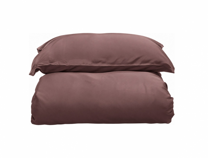 Borås Cotton Bliss Påslakanset Aubergine 150x210 cm i gruppen Sängkläder / Varumärken / Borås Cotton Sängkläder hos Sängvaruhuset Elgen (120483)