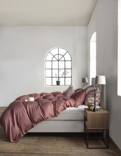 Borås Cotton Bliss Påslakanset Aubergine 150x210 cm