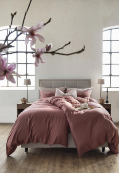 Borås Cotton Bliss Påslakanset Aubergine 150x210 cm