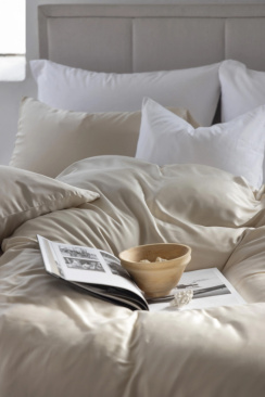 Borås Cotton Bliss Påslakanset Champagne 150x210 cm