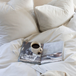 Borås Cotton Cille Påslakanset Beige 150x210 cm