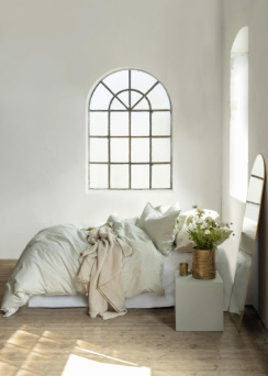 Borås Cotton Cille Påslakanset Grön 150x210 cm