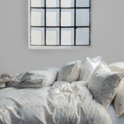 Borås Cotton Liva Påslakanset Blå 150x210 cm