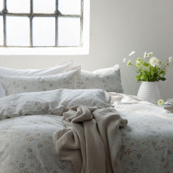 Borås Cotton Liva Påslakanset Blå 150x210 cm