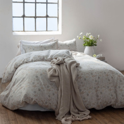 Borås Cotton Liva Påslakanset Blå 150x210 cm