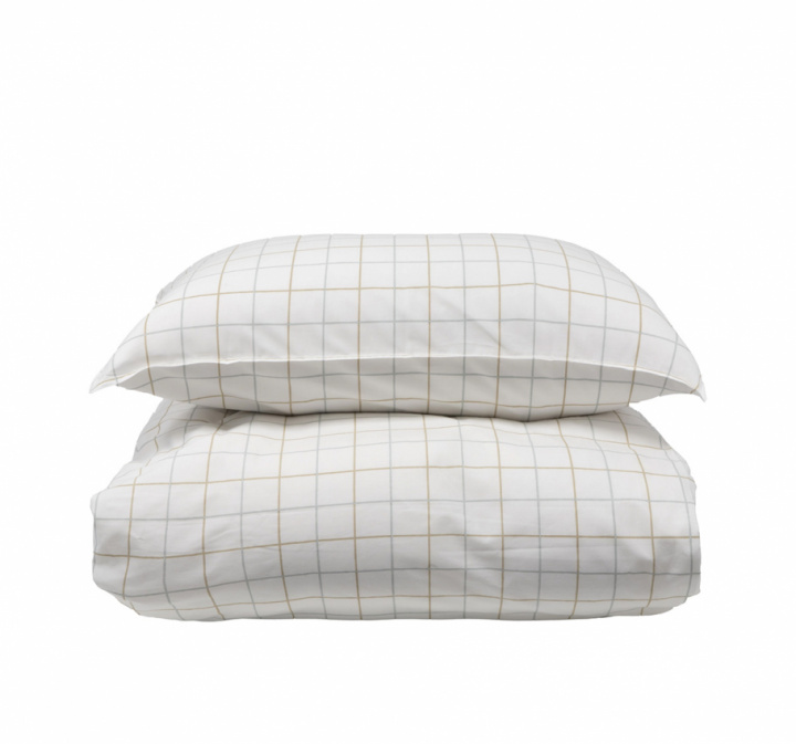 Borås Cotton Lumi Påslakanset Taupe 150x210 cm