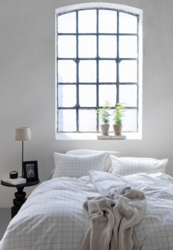 Borås Cotton Lumi Påslakanset Taupe 150x210 cm