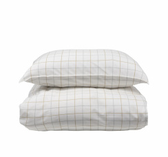 Borås Cotton Lumi Påslakanset Taupe 150x210 cm