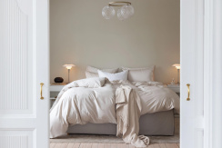 Borås Cotton Cloud Påslakanset Ljus Beige 150x210 cm