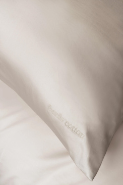 Borås Cotton Cloud Påslakanset Ljus Beige 150x210 cm
