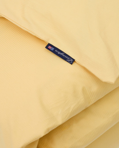 Lexington Sunny Yellow Striped Cotton Poplin Påslakan