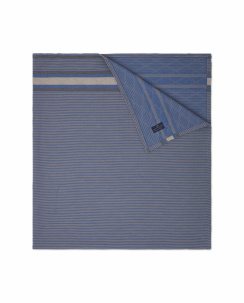 Lexington Side Striped Soft Quilted Cotton Sengetæppe Blue