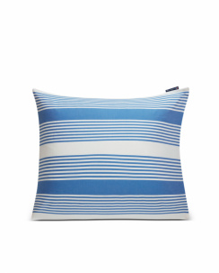 Lexington Blue/White Striped Cotton Sateen Örngott