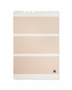 Lexington Beige/White Striped Structured Recycled Cotton Huopa