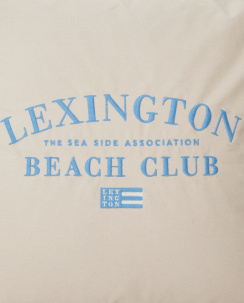 Lexington Beach Club Embroidered Organic Cotton Pudebetræk