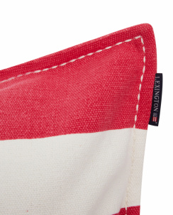 Lexington Cerise/White Block Stripe Printed Recycled Cotton Kuddfodral