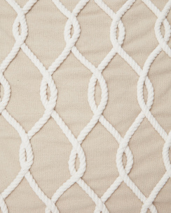 Lexington Light Beige Rope Deco Recycled Cotton Canvas Pudebetræk