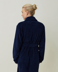 Lexington Morgenkåbe Lesley Fleece Dark Blue