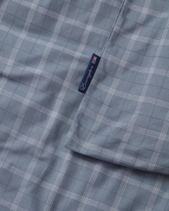 Lexington Påslakan Checked Lyocell/Cotton Pin Point Oxford