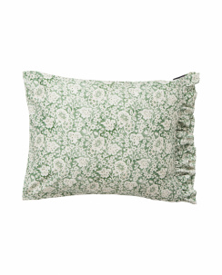 Lexington Green Floral Printed Cotton Sateen Pudebetræk