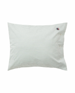 Lexington Green/White Striped Cotton Poplin Pussilakana setti