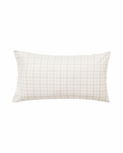 Lexington White/Beige Checked Cotton Örngott