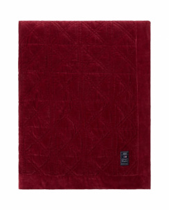 Lexington Quilted Organic Cotton Velvet Sengetæppe Red