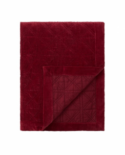 Lexington Quilted Organic Cotton Velvet Sengetæppe Red