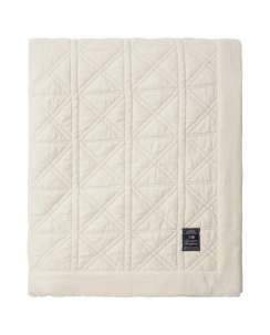 Lexington Quilted Organic Cotton Velvet Sengetæppe Snow White