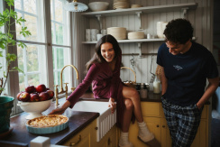 Lexington Aamutakki Cotton Velour Burgundy