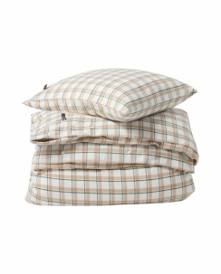 Lexington Checked Cotton Flannel Sengetøjssæt Green/Beige