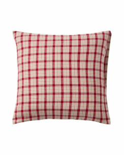 Lexington Checked Cotton Flannel Örngott Red/Beige