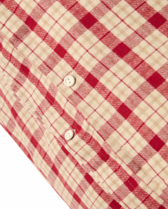 Lexington Checked Cotton Flannel Örngott Red/Beige
