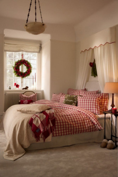 Lexington Checked Cotton Flannel Sengetøjssæt Red/Beige