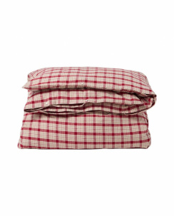 Lexington Checked Cotton Flannel Sengetøjssæt Red/Beige