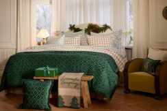 Lexington Jacquard Viscose/Cotton Bedspread Green
