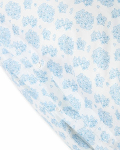 Lexington Floral Printed Cotton Sateen Dynebetrækssæt Blue/White