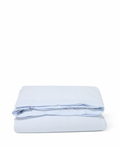 Lexington Striped Cotton Sateen Dynebetrækssæt Blue/White