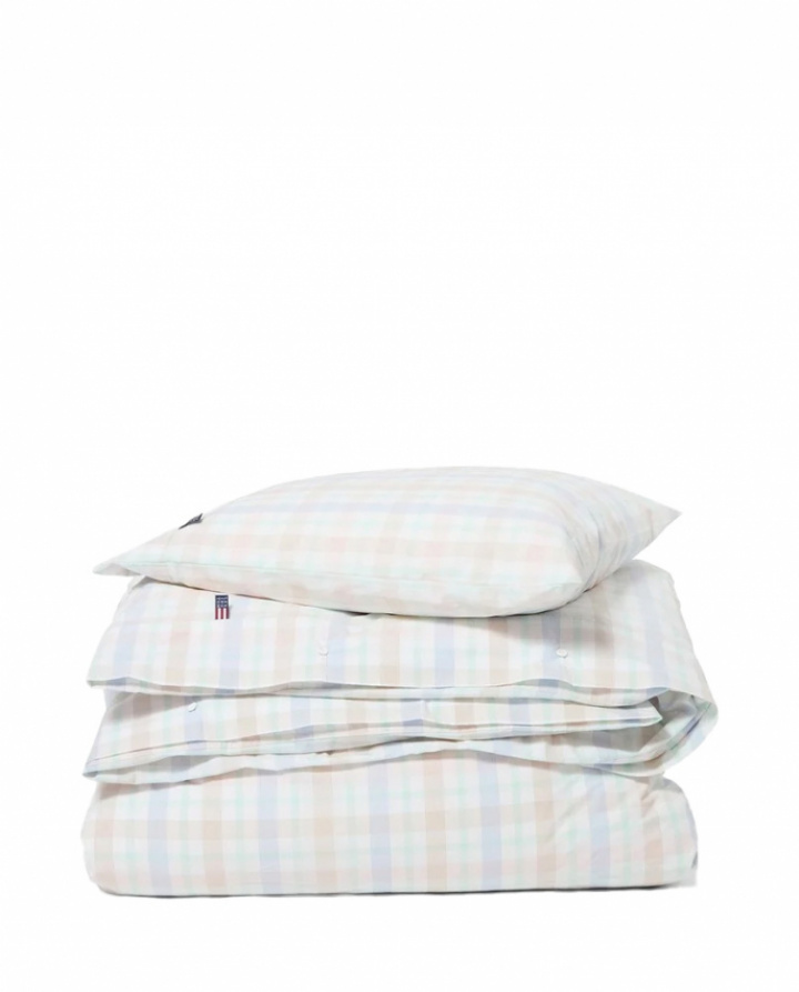 Lexington Multi Checked Cotton Percale Påslakanset