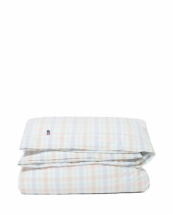 Lexington Multi Checked Cotton Percale Dynebetrækssæt
