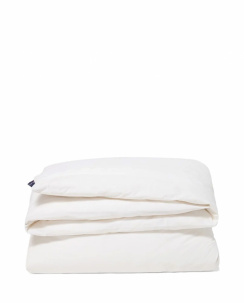 Lexington Cotton Percale Scallop Wing Dynebetrækssæt White